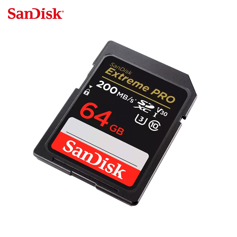 SANDISK 64G V30 Extreme PRO SDXC UHS-I U3 200MB 專業攝影 高速 記憶卡