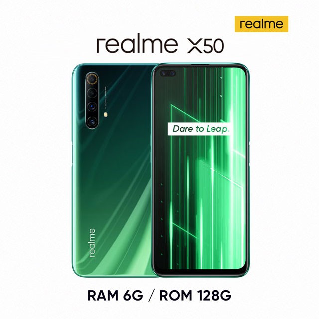 自售免運費台灣公司貨5G手機全新未拆封Realme X50 5G 6GB/128GB 6.57吋