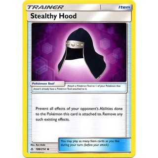 PTCG POKEMON SM10 186/214 Stealthy Hood 隱秘風帽