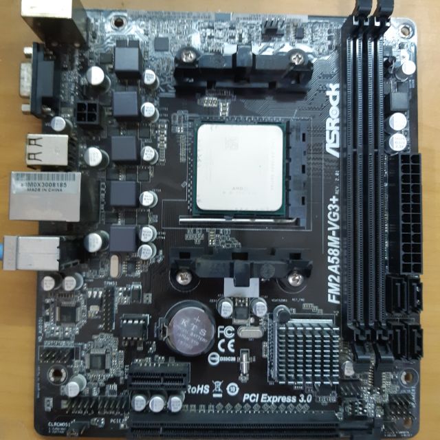 AMD A8-5600K + ASRock FM2A58M-VG3+主機板/附風扇