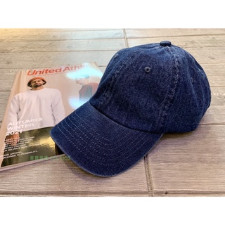 塞爾提克~免運 日本 United Athle 純棉質 老帽 可調式 棒球帽~UA 9671-丹寧深藍 牛仔褲色.帽子