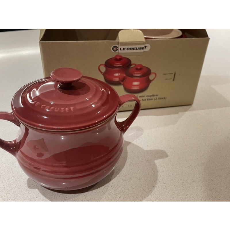 🇫🇷 Le Creuset 湯盅/紅色/全新現貨含盒/2入組