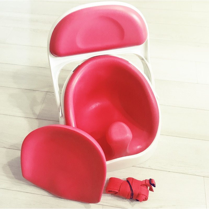 二手 狀況極好_JellyMom 韓國製 幫寶椅 餐椅（紅）