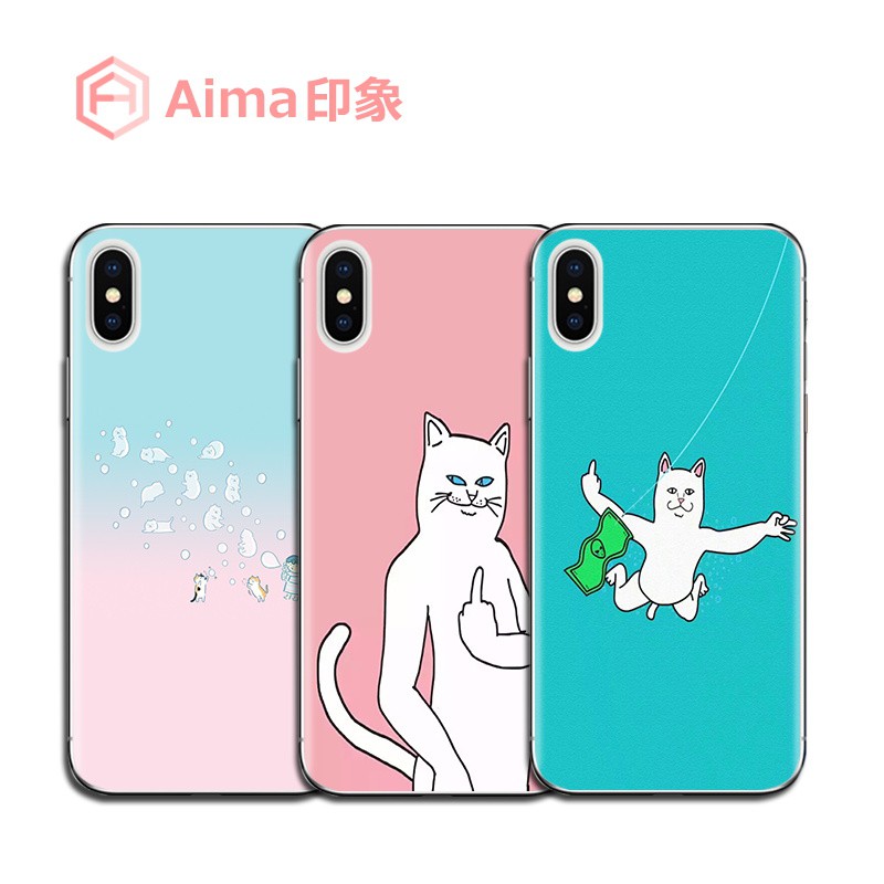 手機殼惡搞中指貓三星a5 A8 A5 16 16 A8 16 17 J7 保護殼 蝦皮商城 Line購物