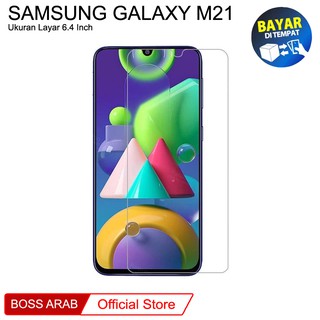 SAMSUNG LAYAR 鋼化玻璃三星 Galaxy M21 透明防刮玻璃螢幕保護膜