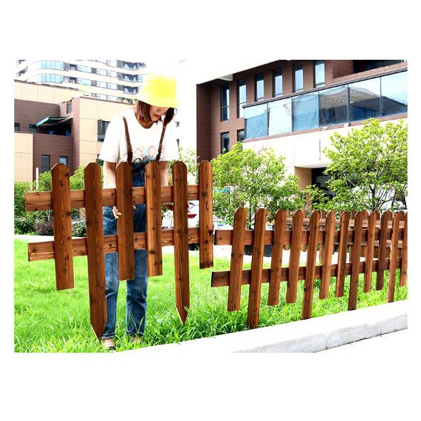 蝦皮推薦 花園草坪防腐木柵欄護欄欄杆圍欄小籬笆欄柵裝飾庭院圍牆戶外室外 蝦皮購物