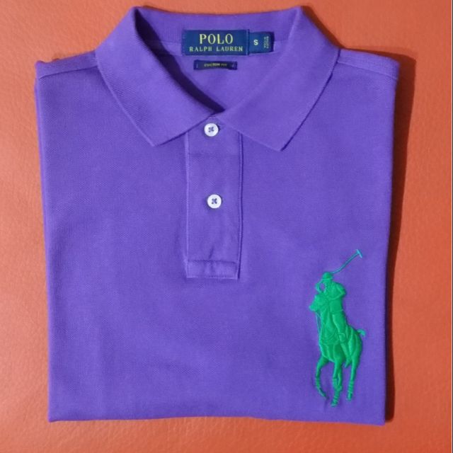 Polo Ralph Lauren 大馬 Polo 衫 Custom Fim S (紫色9成5新)