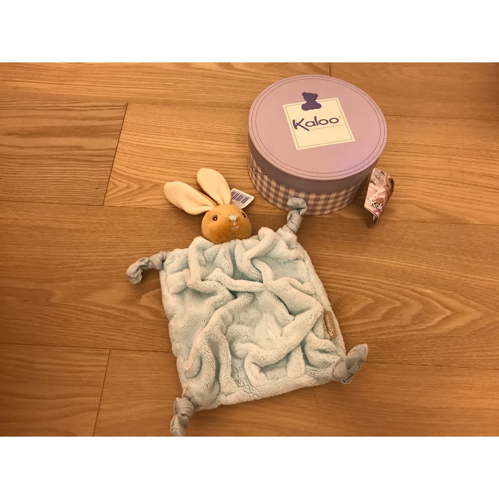 [全新] Kaloo 藍色兔兔 嬰兒 幼兒 安撫巾
