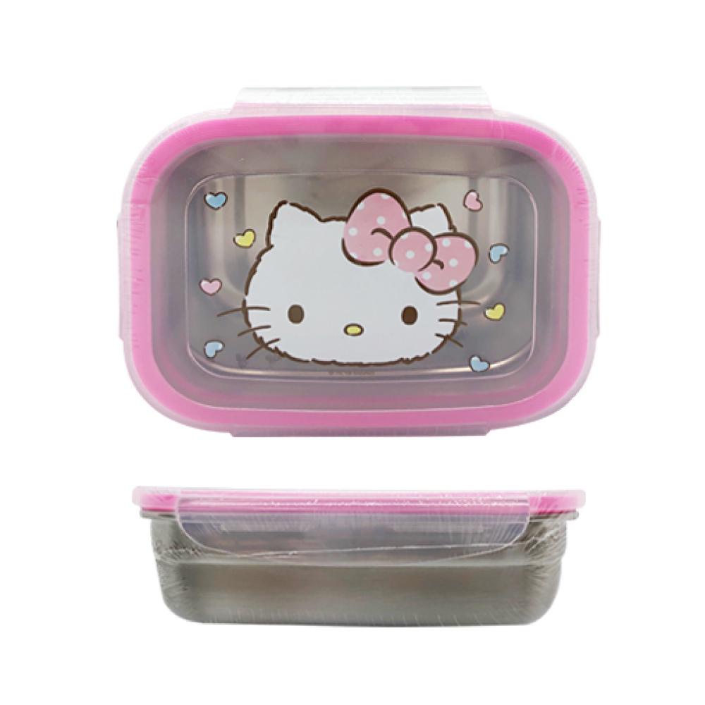 【震撼精品百貨】Hello Kitty_凱蒂貓~KITTY 日本SANRIO三麗鷗 Kitty樂扣不鏽鋼保鮮盒