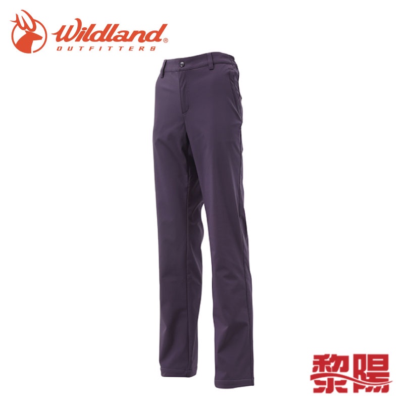 Wildland 荒野 0A12315 輕量SOFTSHELL保暖長褲 女款 (深紫色) 防風/防潑水 24W12315