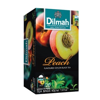 【即享萌茶】Dilmah帝瑪水蜜桃口味紅茶)20茶包/盒促銷中