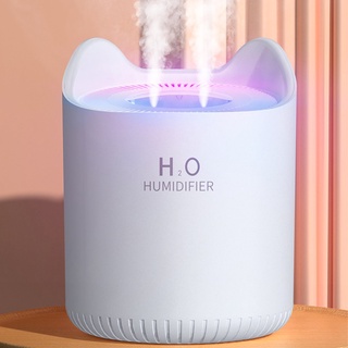 雙噴加濕器 大容量3L 加濕器 USB 辦公室 臥室 家用 靜音 補水加濕噴霧 加濕器 補水保濕機 保濕機 七彩燈