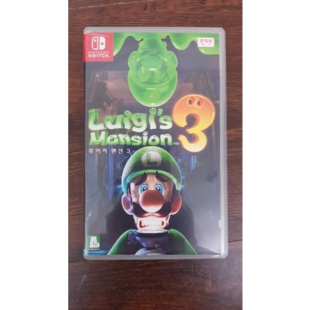 &lt;二手&gt; 任天堂Switch 路易吉洋樓3 Luigi's Mansion 3 韓版外盒 支援中文