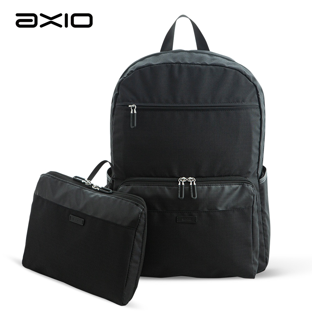 AXIO AFB-03B Packable Backpack 17L頂級折疊式旅用後背包-太空黑