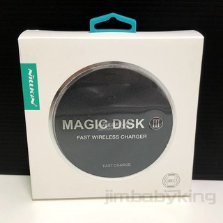 全新 快充版 NILLKIN Magic Disk III 魔碟3 黑色 荔枝皮革紋 QI無線充電器 高雄可面交
