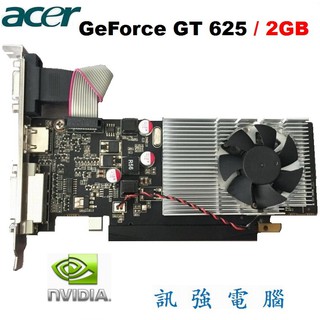 宏碁 GeForce GT625 2GB DDR3 V/D/HDMI顯示卡、GT625、2GB，128bit，測試良品