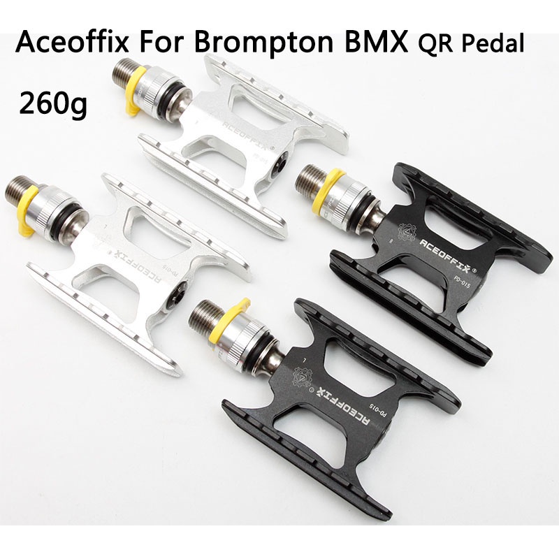 Aceoffix 適用於 Brompton 自行車超輕踏板快速釋放適配器適用於 Brompton MKS ezy 踏板適