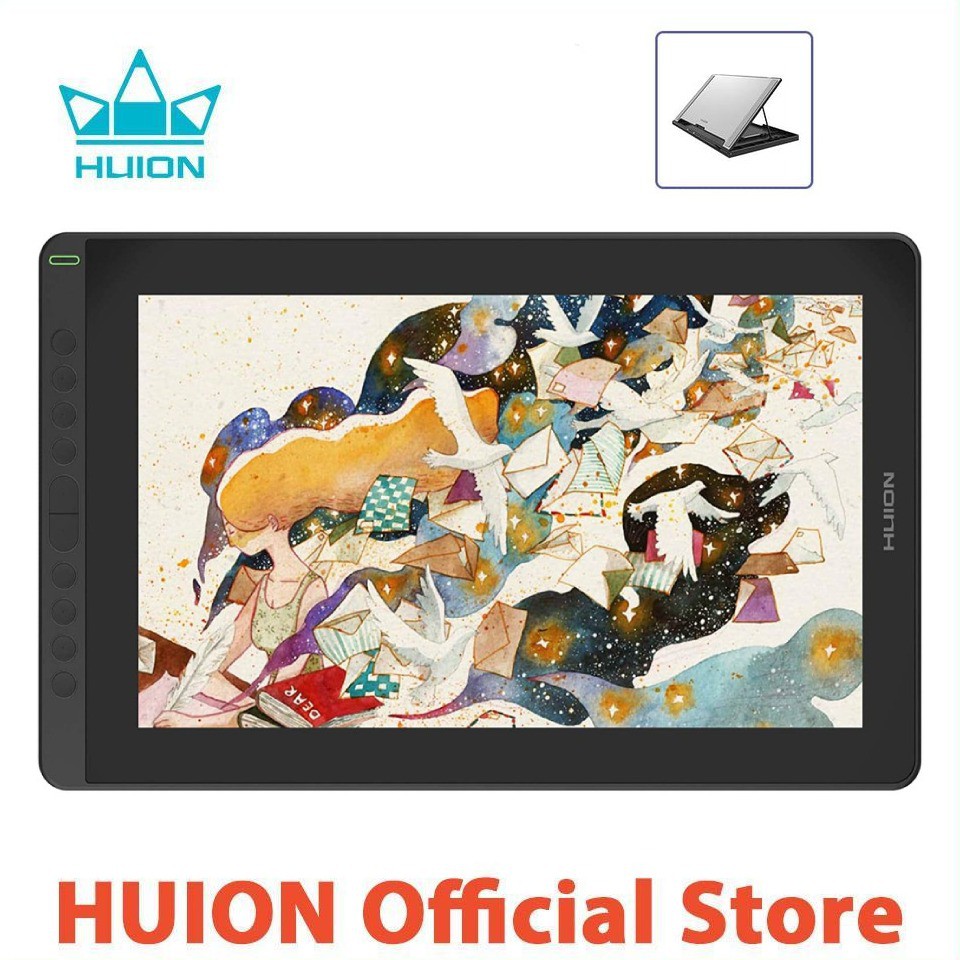 2021 Huion KAMVAS 16 新繪圖板支持 Android 與 USB-C 到 USB-C 電纜新正面藝術家