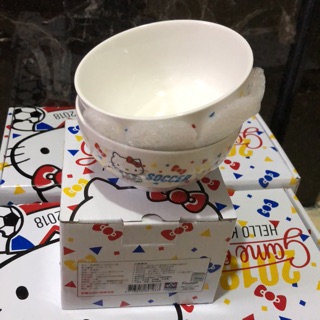Hello kitty 世足 2入碗組 全新現貨 特價