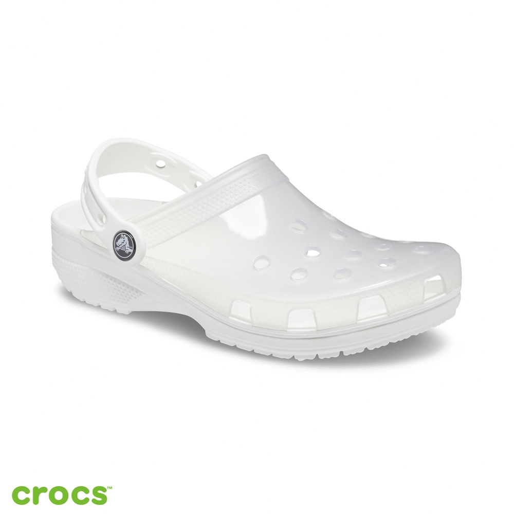 Crocs 卡駱馳 (中性鞋) 經典透明克駱格-206908-100_洞洞鞋