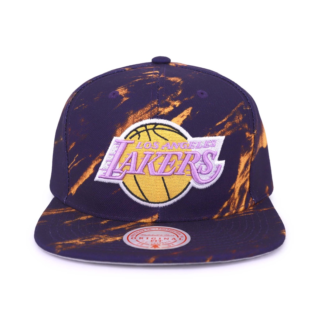 Mitchell & Ness NBA DOWN FOR ALL SNAPBACK HWC 球帽 湖人 紫黃