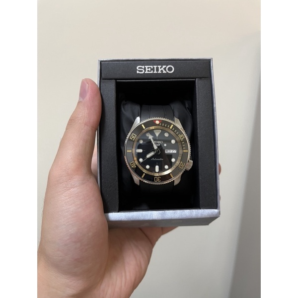 Seiko 5 MOD 黑金 機械錶 5號 帝舵 Tudor 樣式