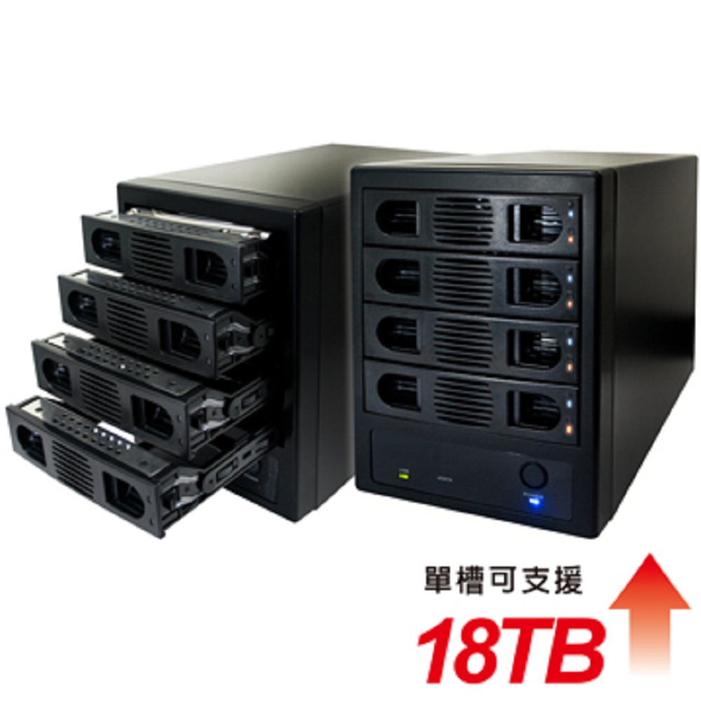 Digifusion伽利略 USB3.0 + eSATA 4層抽取式硬碟外接盒 35D-U3ES