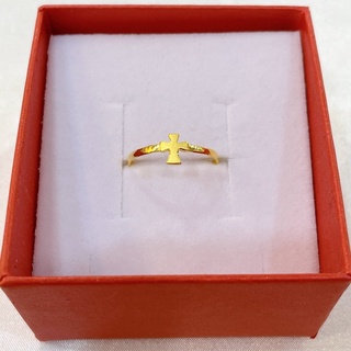 景福珠寶銀樓✨純金✨黃金戒指 十字架 造形 戒指 西