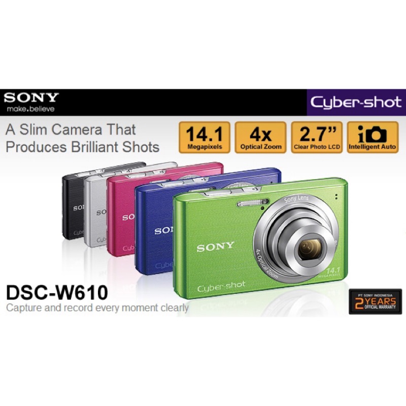 二手 Sony DSC-w610 全景拍照數位相機