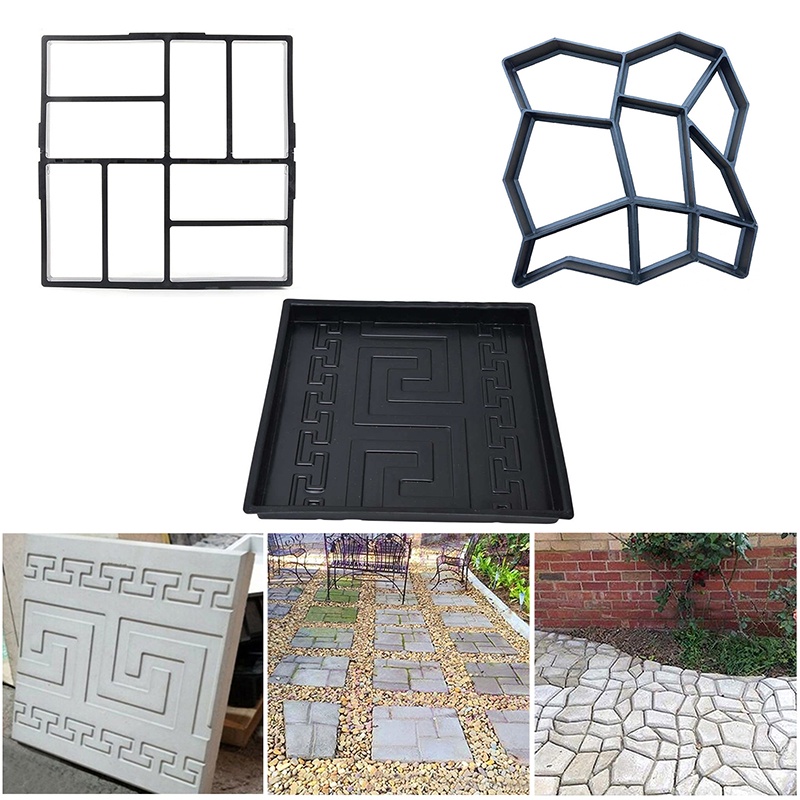 *新型*步行路面模具鋪路模具瓷磚水泥磚石路製造商DIY花園