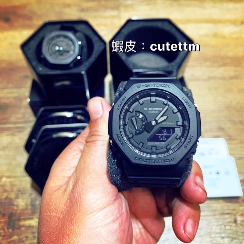 🚦橡樹專家🚦台灣公司貨！現貨！！數量不多可馬上出貨黑魂带入CASIO G-SHOCK GA2100 1A1農家橡樹