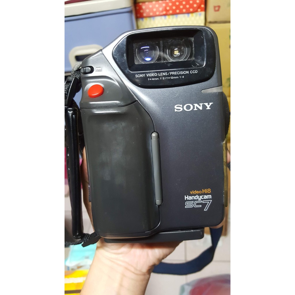 螢幕故障 零件機 sony ccd-sc7  古董攝影機 Sony Handycam SC7 電池一顆 無其他配件