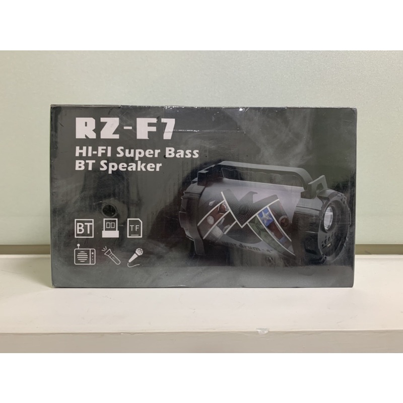 RZ-F7 HI-FI Super Bass BT Speaker 藍芽 巨砲 插卡 行動電源 手電筒 喇叭