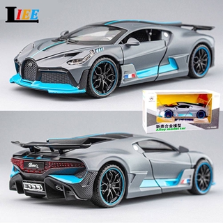 合金汽車模型 Bugatti Divo 1:32 汽車玩具造型壓鑄模型高仿真精緻壓鑄和玩具車迴力車