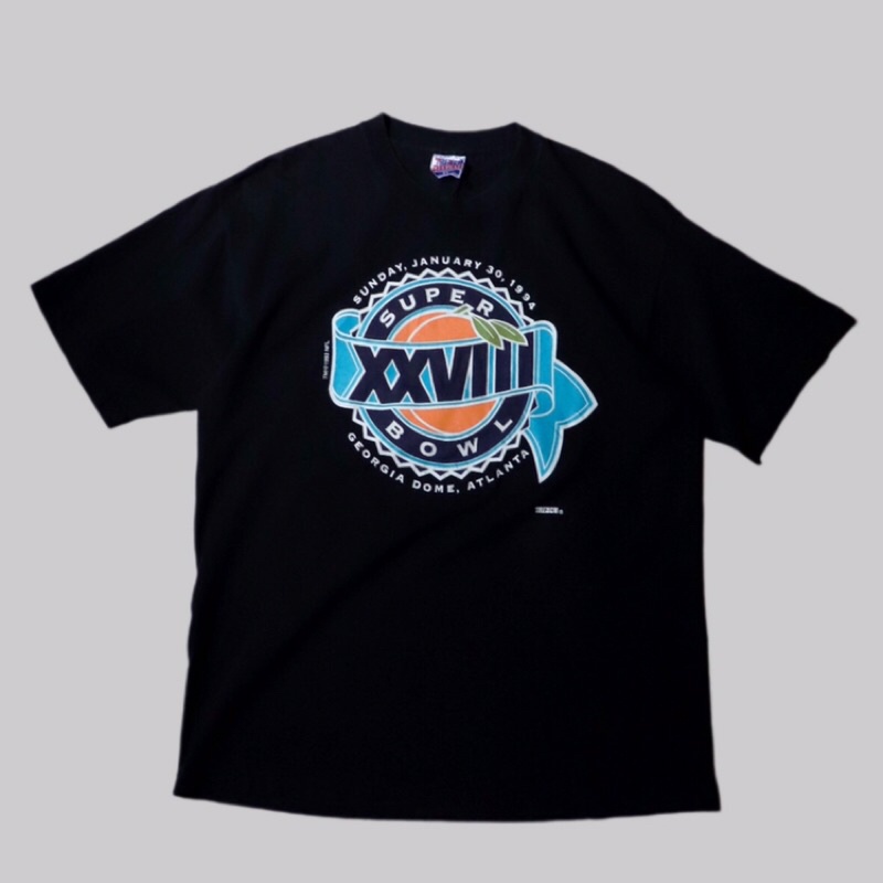 對抗世界 西門 90s NFL super bowl T-shirt 短tee T-0409-01