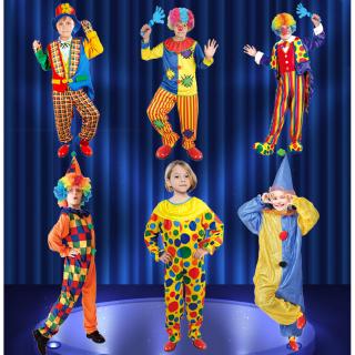 萬聖節cos化妝舞臺表演演出服裝服飾 裝扮兒童小丑服裝 衣服套裝