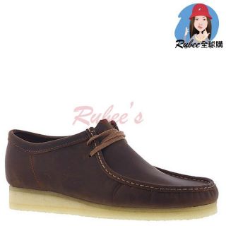 🌎Rubee全球購 Clarks Originals Wallabee 蜜蠟 深咖啡 低筒 袋鼠鞋 短靴