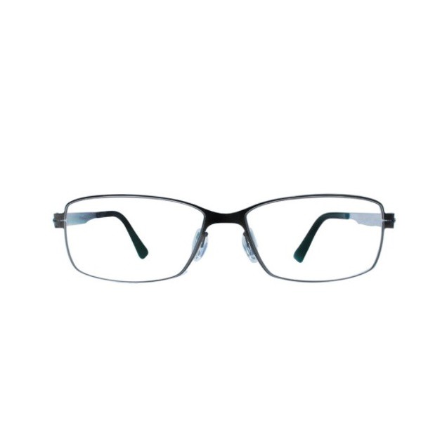 【Zizka+】大方鏡框茶色框茶色鏡腳 平光眼鏡(18401-2)