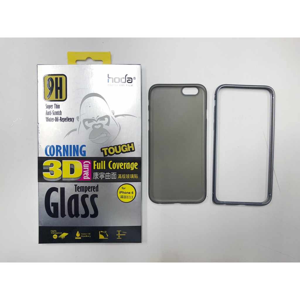 全新未拆-康寧3D曲面滿版鋼化玻璃保護貼 0.4mm iPhone6 白色