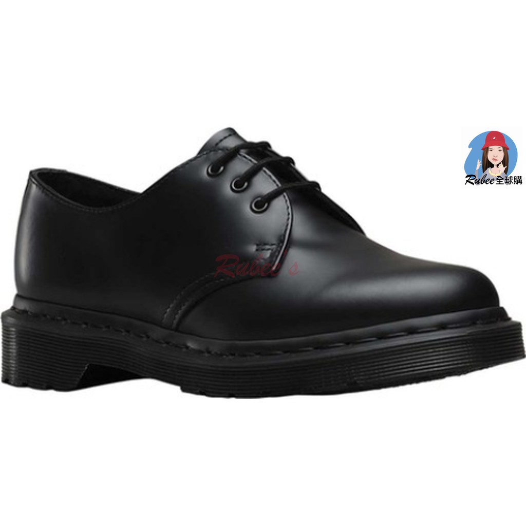 Dr.Martens 1461 馬汀 馬丁 3孔 全黑 MONO 硬皮 黑色 皮鞋