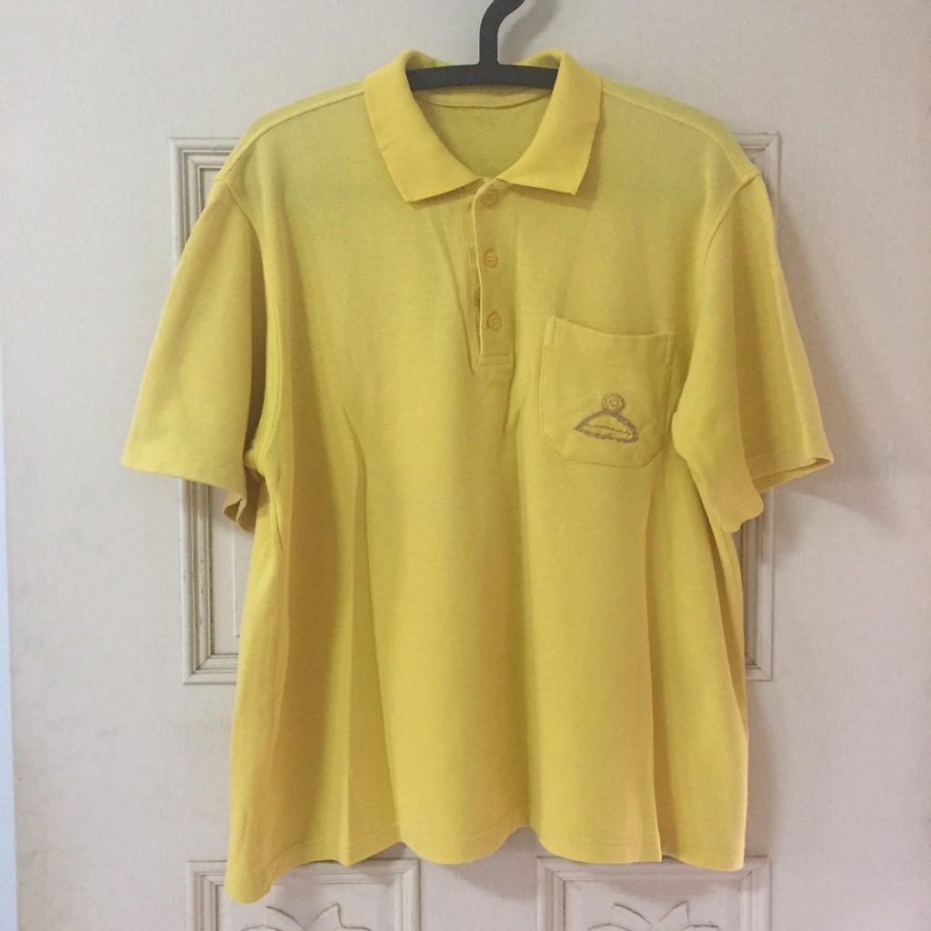 黃色短袖polo衫