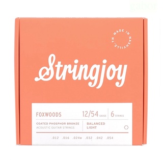 Stringjoy FW1254 Foxwoods Phosphor 磷青銅 (12-54) 民謠吉他弦【黃石樂器】