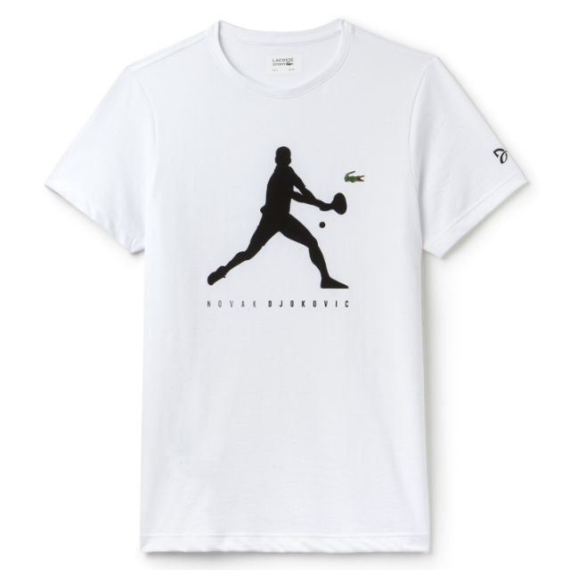 代購 Lacoste Support for Novak Djokovic T-shirt 黑/白/海軍藍/深灰