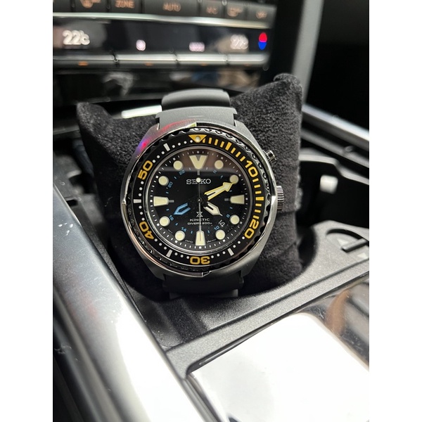 二手SEIKO PROSPEX Kinetic 人工電能膠帶潛水錶(SUN021P1)-48mm