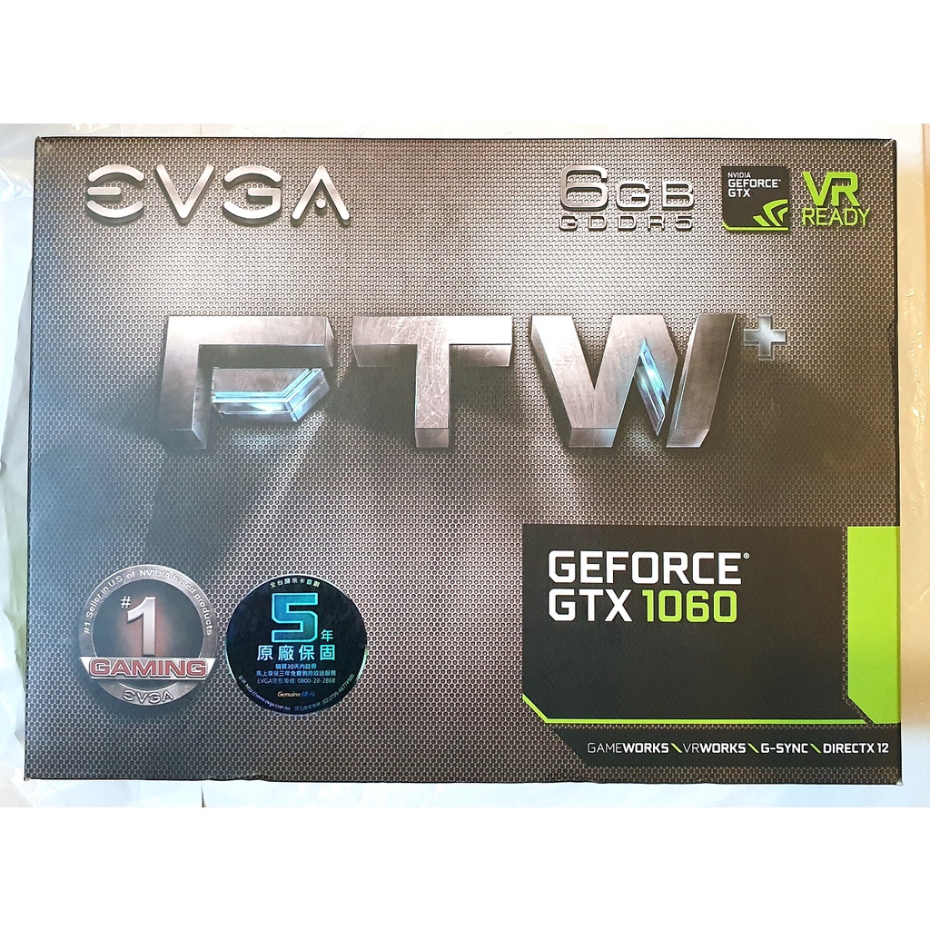 EVGA艾維克GTX 1060 6GB FTW+