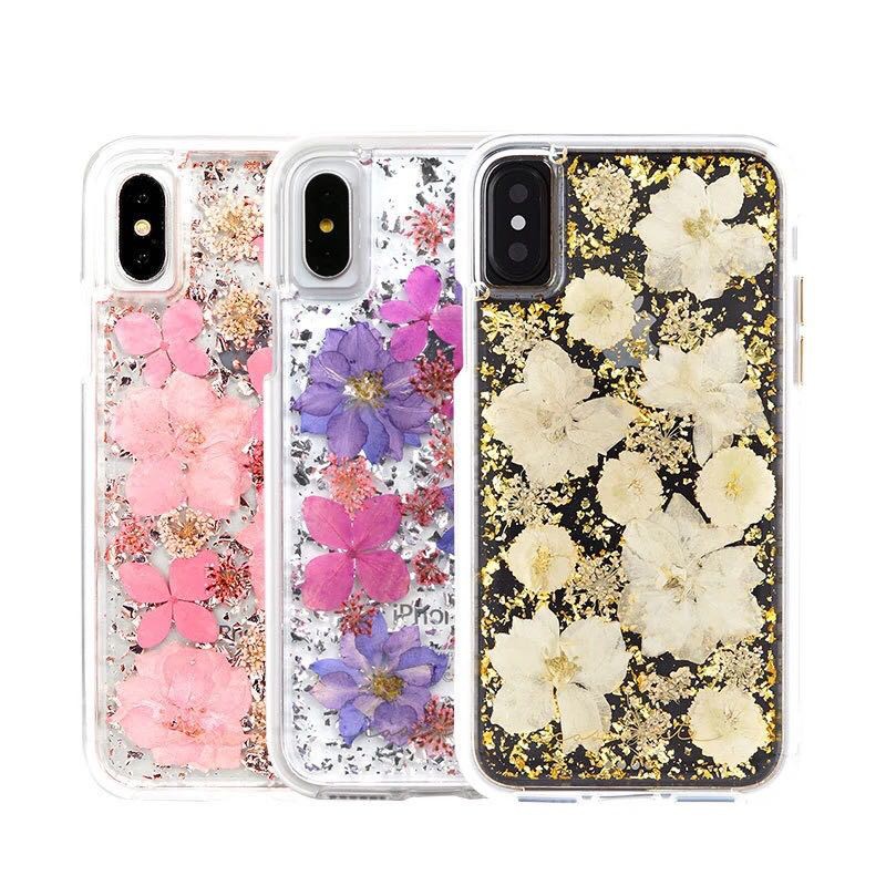 現貨 歐美iphone 永生花手機殼乾燥花壓花手機殼透明軟殼防摔殼 蝦皮購物