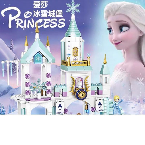 【組裝模型直銷】樂高女孩系列積木拼裝模型兒童冰雪奇緣公主夢別墅城堡房禮物玩具 6HzV