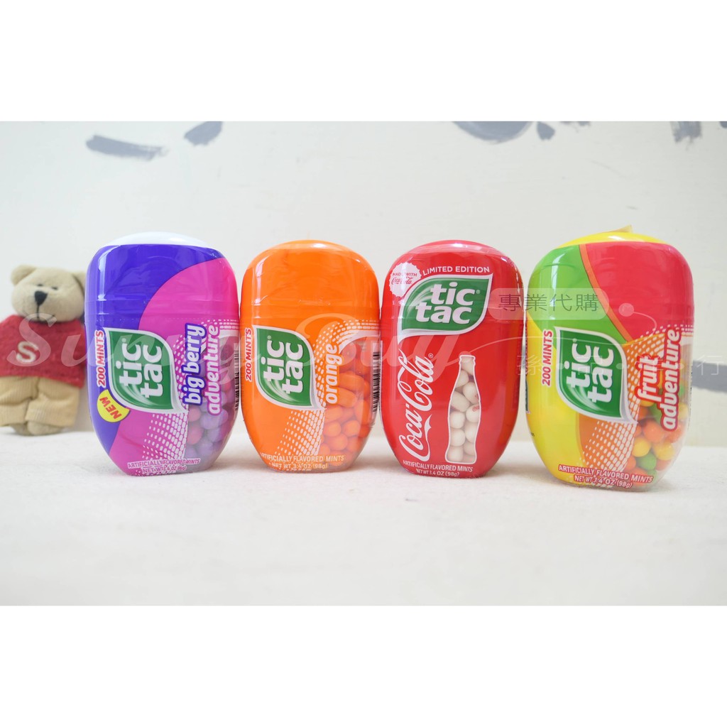 【Sunny Buy】◎現貨◎ 美國 Tic Tac 口含糖 薄荷 可口可樂 橘子 莓果 綜合水果98克