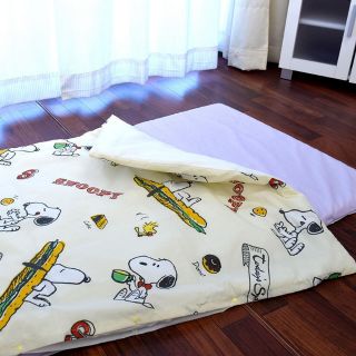 日本西川 史奴比 Snoopy 幼稚園兒童可拆洗午睡寢具三件組/睡袋(睡墊+被子+收納袋)
