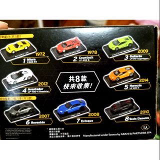 Automobili Lamborghini 藍寶堅尼經典模型車組合（1：64）
